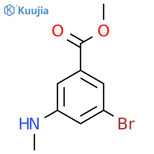 Methyl 3-bromo-5-(methylamino)benzoate structure