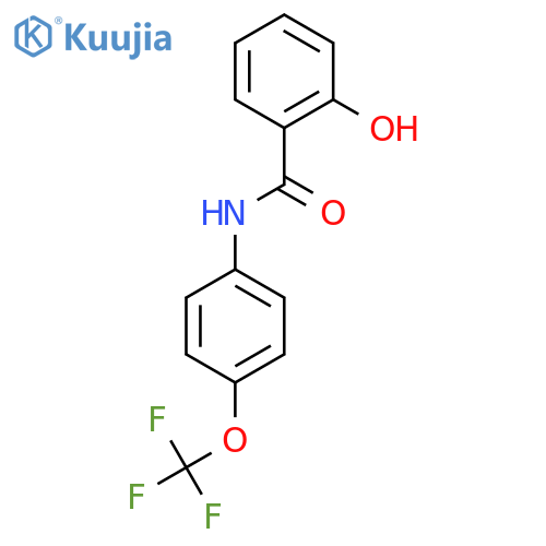 2-Hydroxy-N-4-(trifluoromethoxy)phenylbenzamide structure