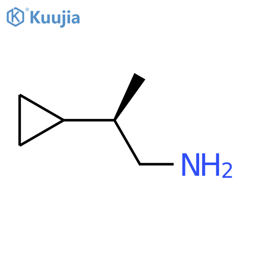 (2R)-2-cyclopropylpropan-1-amine structure