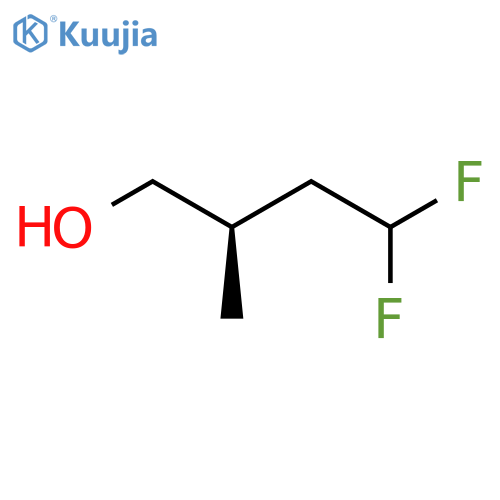 (2R)-4,4-difluoro-2-methylbutan-1-ol structure