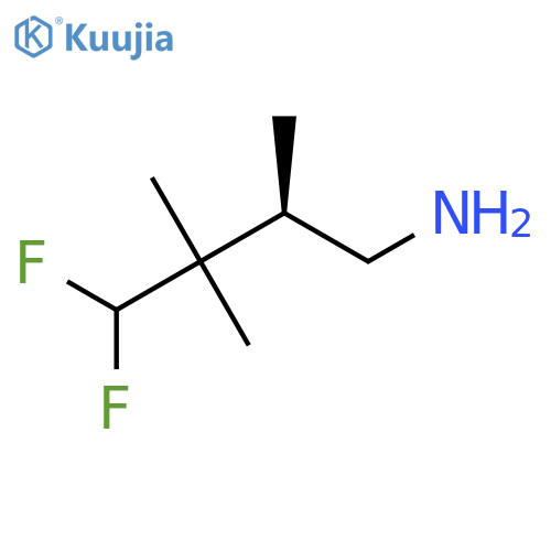 (2R)-4,4-Difluoro-2,3,3-trimethylbutan-1-amine structure