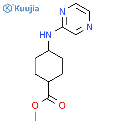 Methyl 4-(pyrazin-2-ylamino)cyclohexane-1-carboxylate structure