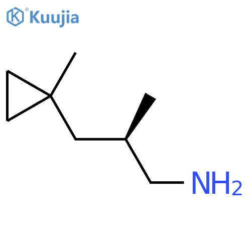 (2R)-2-methyl-3-(1-methylcyclopropyl)propan-1-amine structure