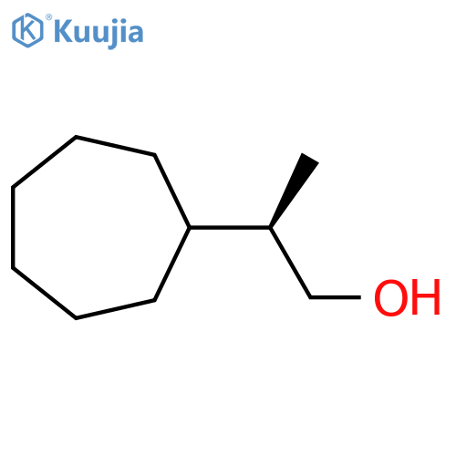 (2R)-2-Cycloheptylpropan-1-ol structure