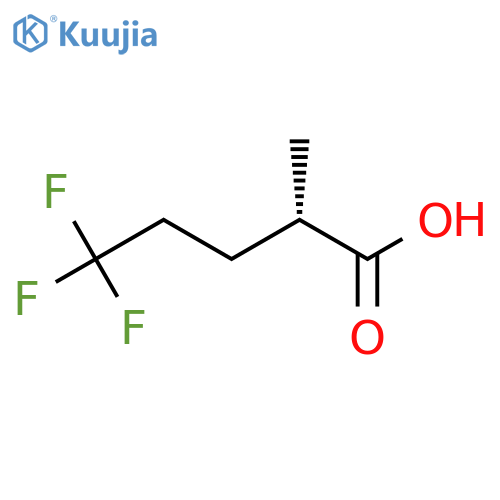 (2S)-5,5,5-Trifluoro-2-methylpentanoic acid structure