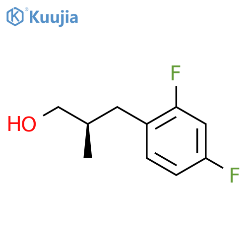 (2R)-3-(2,4-Difluorophenyl)-2-methylpropan-1-ol structure