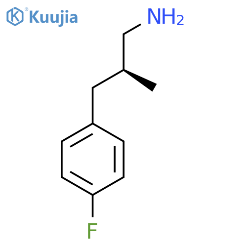 (2S)-3-(4-Fluorophenyl)-2-methylpropan-1-amine structure