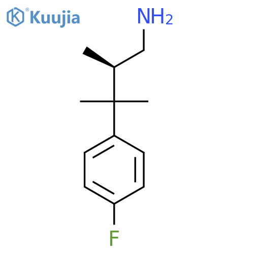 (2R)-3-(4-Fluorophenyl)-2,3-dimethylbutan-1-amine structure