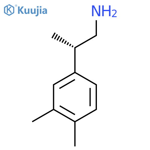 (2S)-2-(3,4-dimethylphenyl)propan-1-amine structure