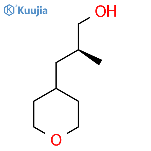 (2S)-2-Methyl-3-(oxan-4-yl)propan-1-ol structure