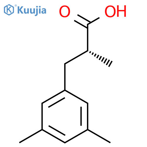 (2R)-3-(3,5-Dimethylphenyl)-2-methylpropanoic acid structure