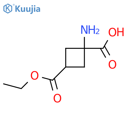 1-Amino-3-ethoxycarbonylcyclobutane-1-carboxylic acid structure