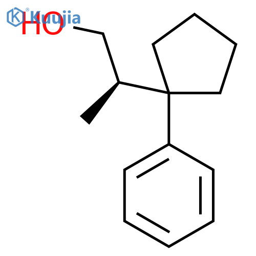 (2R)-2-(1-Phenylcyclopentyl)propan-1-ol structure