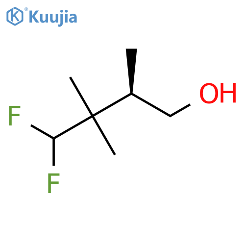 (2R)-4,4-Difluoro-2,3,3-trimethylbutan-1-ol structure