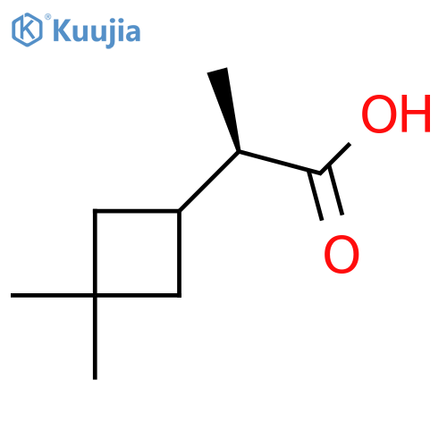 (2R)-2-(3,3-Dimethylcyclobutyl)propanoic acid structure