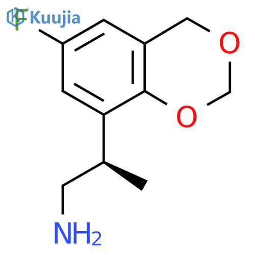 (2R)-2-(6-Fluoro-4H-1,3-benzodioxin-8-yl)propan-1-amine structure
