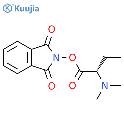 1,3-dioxo-2,3-dihydro-1H-isoindol-2-yl (2S)-2-(dimethylamino)butanoate structure