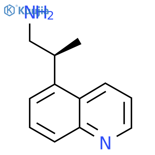 (2S)-2-Quinolin-5-ylpropan-1-amine structure