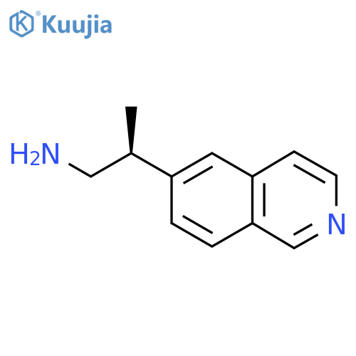 (2S)-2-Isoquinolin-6-ylpropan-1-amine structure