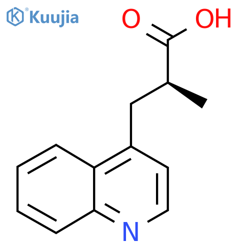 (2S)-2-Methyl-3-quinolin-4-ylpropanoic acid structure