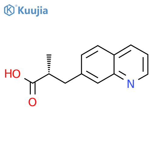(2R)-2-Methyl-3-quinolin-7-ylpropanoic acid structure