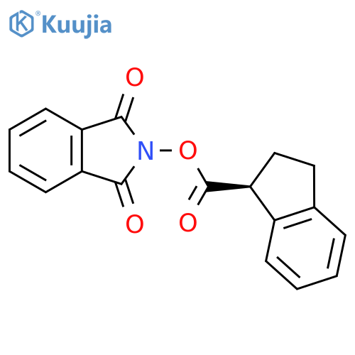 1,3-dioxo-2,3-dihydro-1H-isoindol-2-yl (1S)-2,3-dihydro-1H-indene-1-carboxylate structure