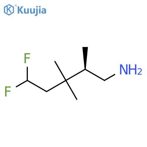 (2R)-5,5-Difluoro-2,3,3-trimethylpentan-1-amine structure