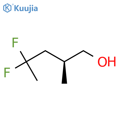 (2S)-4,4-difluoro-2-methylpentan-1-ol structure