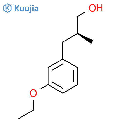 (2S)-3-(3-Ethoxyphenyl)-2-methylpropan-1-ol structure
