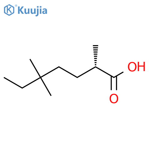(2S)-2,5,5-Trimethylheptanoic acid structure