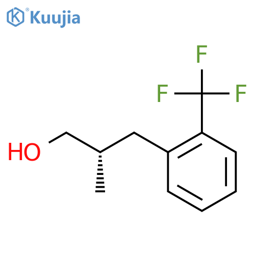 (2S)-2-Methyl-3-[2-(trifluoromethyl)phenyl]propan-1-ol structure