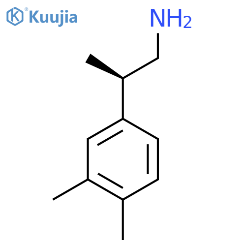 (2R)-2-(3,4-dimethylphenyl)propan-1-amine structure