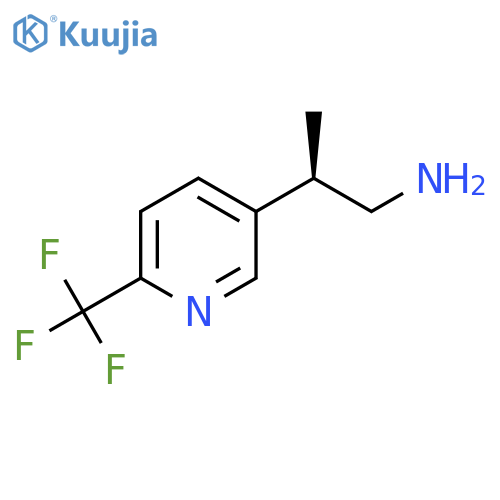(2R)-2-[6-(Trifluoromethyl)pyridin-3-yl]propan-1-amine structure