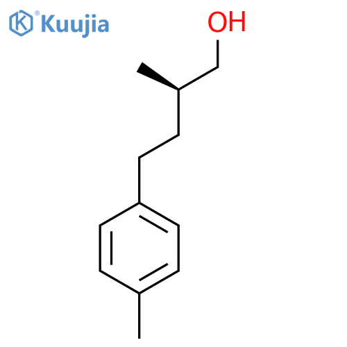 (2R)-2-Methyl-4-(4-methylphenyl)butan-1-ol structure