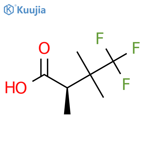 (2R)-4,4,4-Trifluoro-2,3,3-trimethylbutanoic acid structure