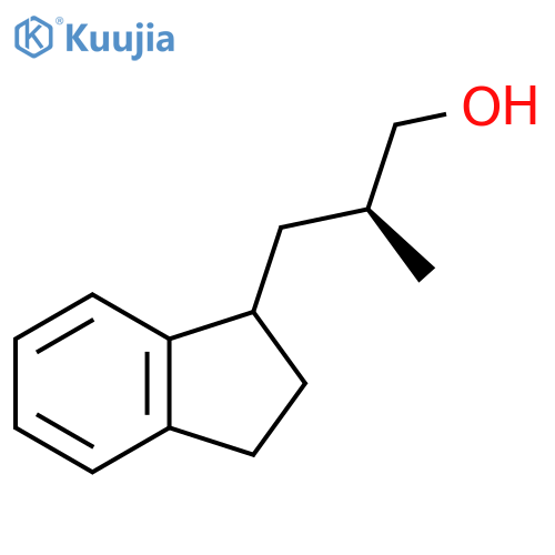 (2S)-3-(2,3-Dihydro-1H-inden-1-yl)-2-methylpropan-1-ol structure