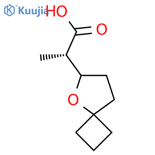 (2S)-2-(5-Oxaspiro[3.4]octan-6-yl)propanoic acid structure