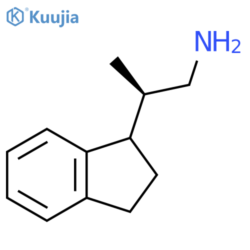 (2R)-2-(2,3-Dihydro-1H-inden-1-yl)propan-1-amine structure