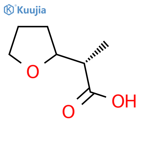 (2S)-2-(Oxolan-2-yl)propanoic acid structure