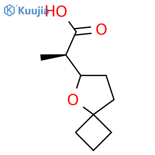 (2R)-2-(5-Oxaspiro[3.4]octan-6-yl)propanoic acid structure
