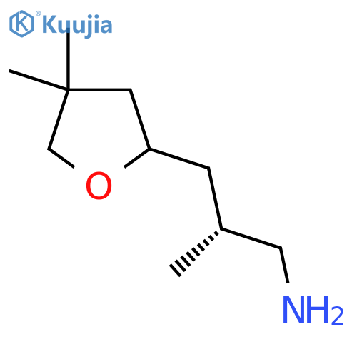 (2R)-3-(4,4-Dimethyloxolan-2-yl)-2-methylpropan-1-amine structure