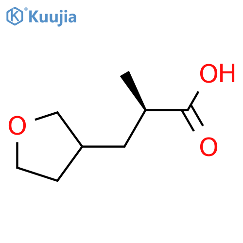 (2R)-2-Methyl-3-(oxolan-3-yl)propanoic acid structure