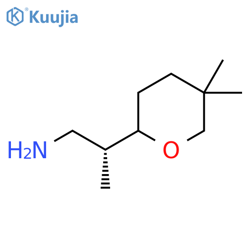 (2R)-2-(5,5-Dimethyloxan-2-yl)propan-1-amine structure