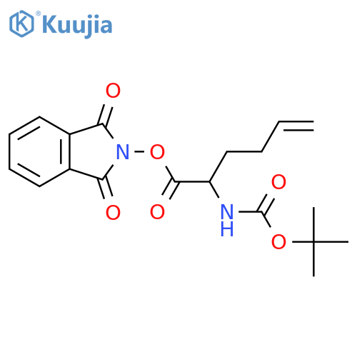 1,3-dioxo-2,3-dihydro-1H-isoindol-2-yl 2-{[(tert-butoxy)carbonyl]amino}hex-5-enoate structure