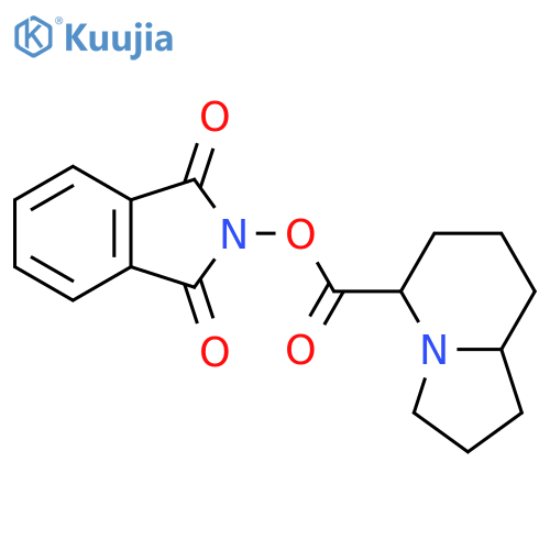 1,3-dioxo-2,3-dihydro-1H-isoindol-2-yl octahydroindolizine-5-carboxylate structure
