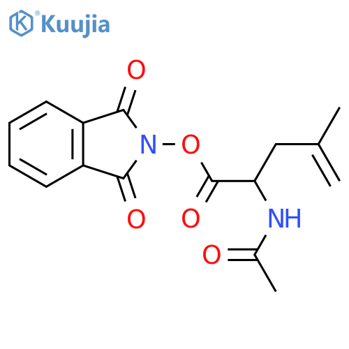 1,3-dioxo-2,3-dihydro-1H-isoindol-2-yl 2-acetamido-4-methylpent-4-enoate structure