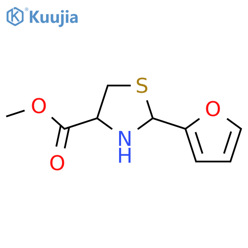 Methyl 2-(furan-2-yl)-1,3-thiazolidine-4-carboxylate structure