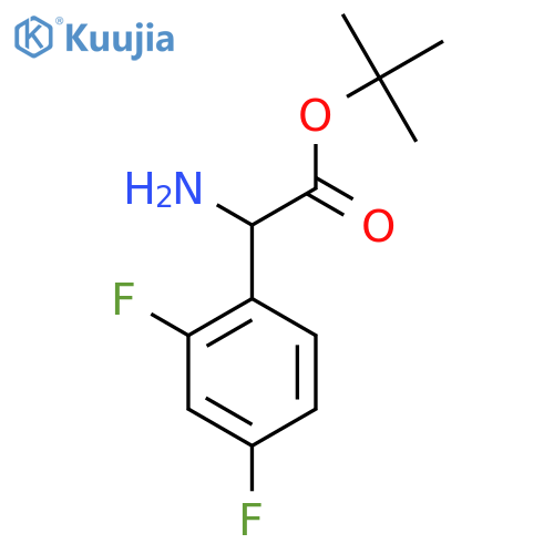 Tert-butyl 2-amino-2-(2,4-difluorophenyl)acetate structure