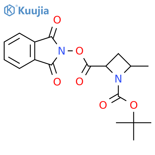1-tert-butyl 2-(1,3-dioxo-2,3-dihydro-1H-isoindol-2-yl) 4-methylazetidine-1,2-dicarboxylate structure