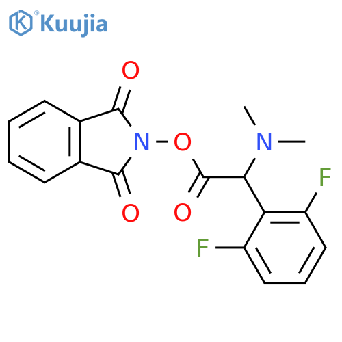 1,3-dioxo-2,3-dihydro-1H-isoindol-2-yl 2-(2,6-difluorophenyl)-2-(dimethylamino)acetate structure